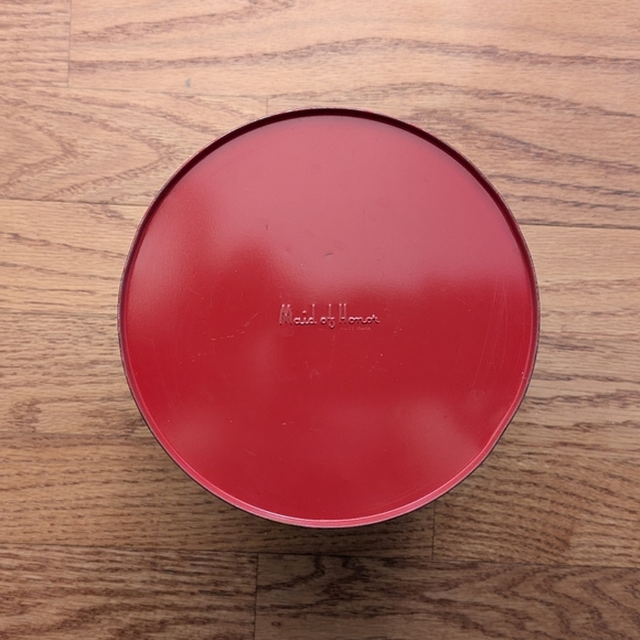 Vintage MCM  Maid of Honor metal lidded canister robin eating cherries - Picture 7 of 7